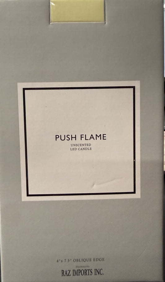 Push Flame Unscented LED Candle (Medium)