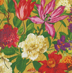 Caspari Dutch Floral Gold Napkin Cocktail