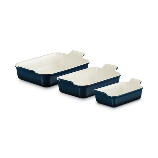 Le Creuset Nuit Rect Dishes S3