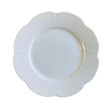 Royal Limoges Nymphea White Dessert Plate
