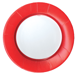Caspari Linen Red Salad/Dessert Plates