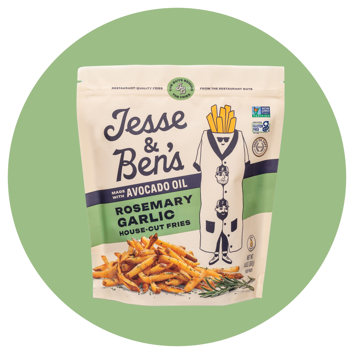 Jesse & Ben's - Fries House Cut Rosemary Garlic