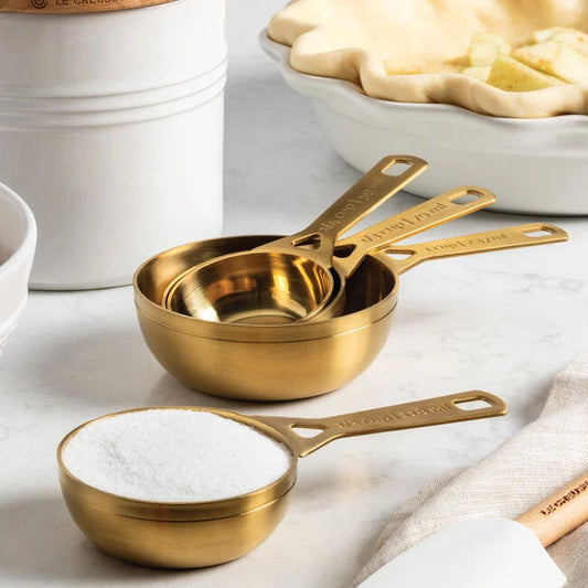 Le Creuset S/4 Measuring Cups, Gold