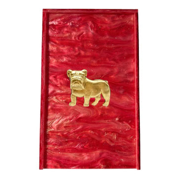 Southern Tribute Guest Towel Box, Red, Big Bulldog