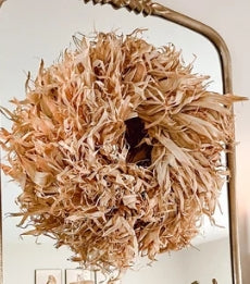 Corn Shuck Wreath, 22 Inch