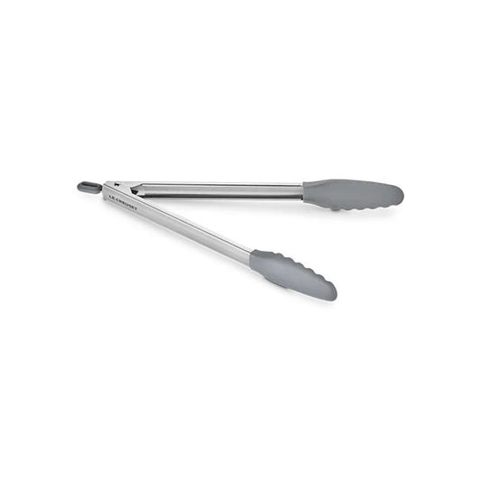 Le Creuset Signature Stainless Steel Tongs with Silicone, 11in