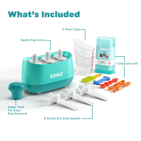 Zoku Quick Pop Maker With Accessories