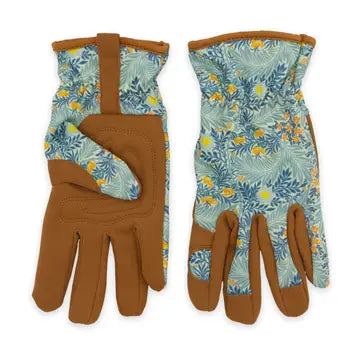 Garden Gloves Orange Grove Blue Vine, O/S