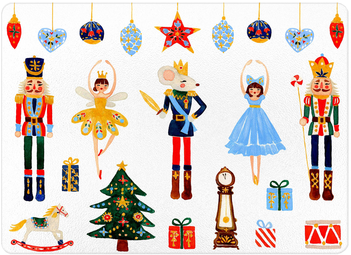 Nutcracker Suite Glass Cutting Board