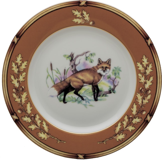 Julie Wear American Wildlife Salad Plate - Fox