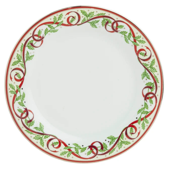 Pickard Ultra-White Winter Festival Bread and Bread and Butter Plate