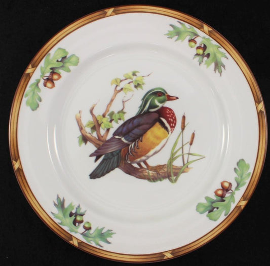 Julie Wear Game Birds Salad Plate - Wood Duck