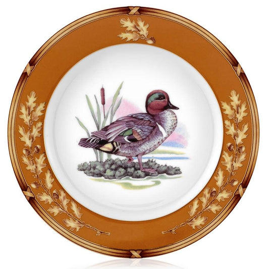 Julie Wear American Wildlife Bread Plate - Green Wing Teal