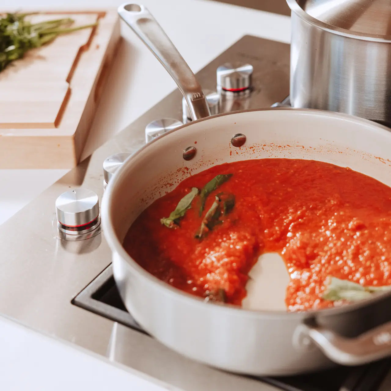 Made In 3.5 Qt CeramiClad Saute Pan - Sand