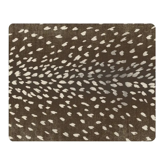 Brown Antelope Glass Cutting Board- Small Rectangular 8" by 11"