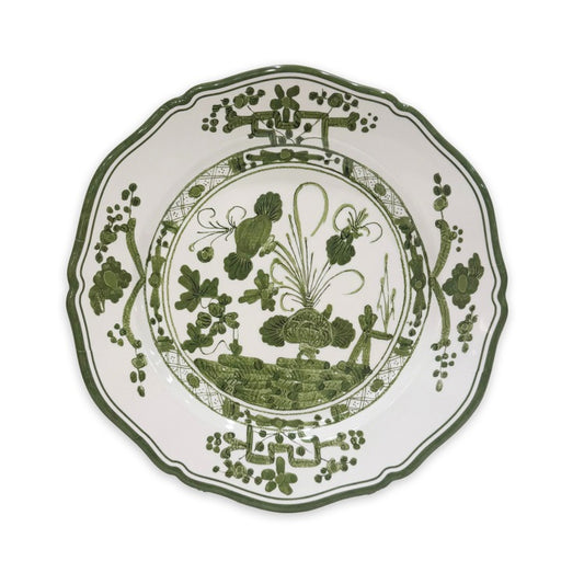 Beatriz Ball Vida Faenza 9" Salad Plate S/4, White & Green