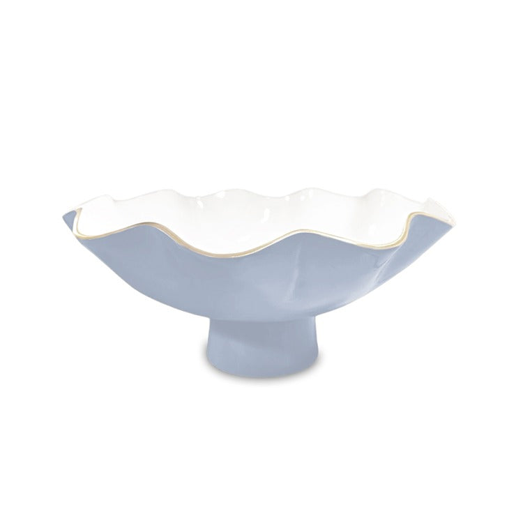 BEATRIZ BALL ENCANTO Carola Small Pedestal (Periwinkle and White)