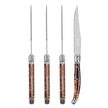 Laguiole Tortoise Knife Set