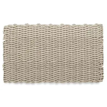 Wicked Good Lobster Rope Outdoor Doormat, Solid Sand 18x30