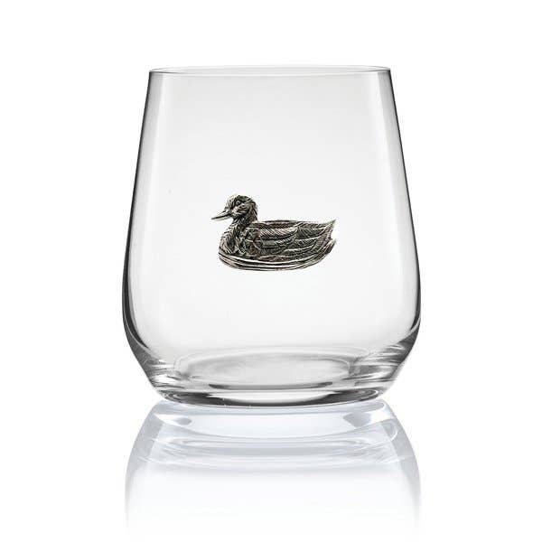 Menagerie Duck Stemless Wine Glass #2