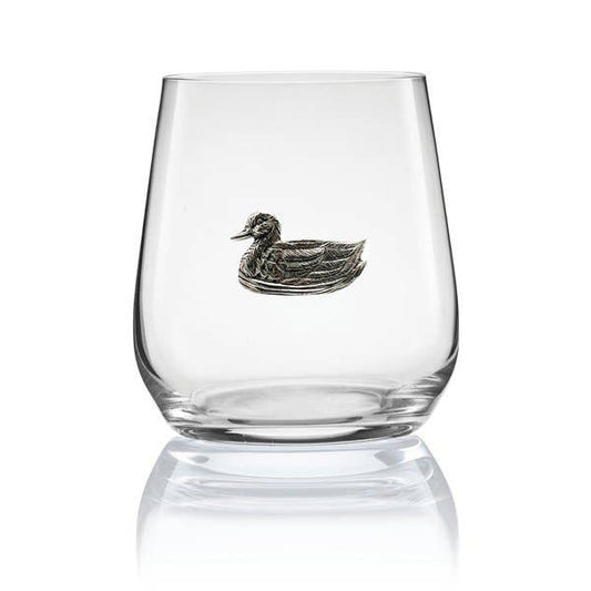Menagerie Duck Stemless Wine Glass #2
