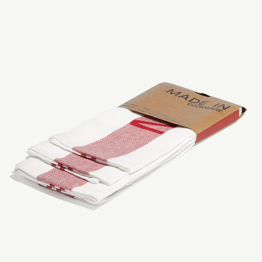 Made In 3pc Chef Towels - Red