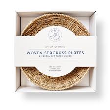 Plate & Pattern Seagrass Plate Set