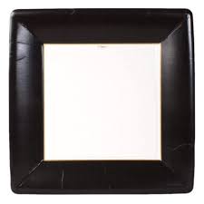 Caspari Grosgrain Black Border
