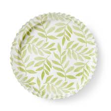 Plate & Pattern Green Leaf Liner