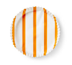 Plate & Pattern Orange Stripe Liner