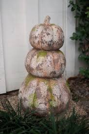 Stacked Pumpkins, Faux Concrete