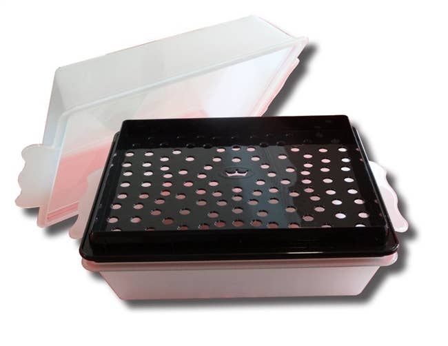 Batter Box- 11" X 13" Plastic Batter Box with Sifter