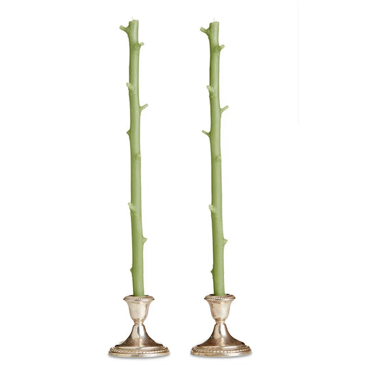 Stick Candles Hickory, Pair - Sour Apple