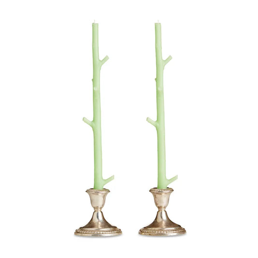 Stick Candles Maple, Pair - Key Lime