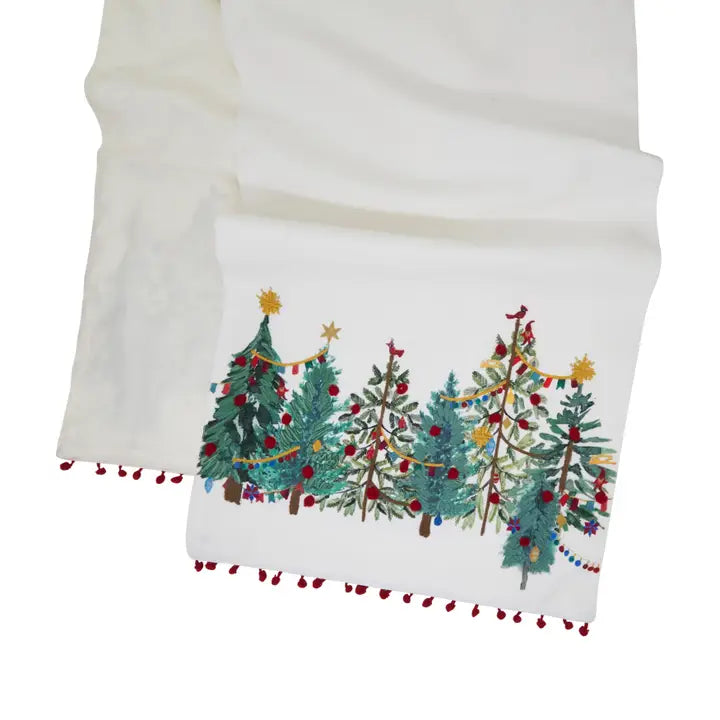 Christmas Trees Design Table Runner