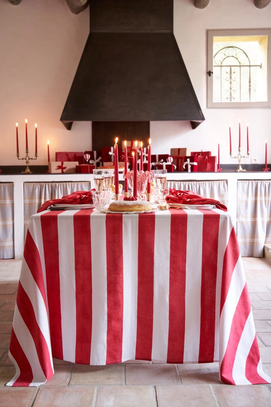 Couleur Nature St. Tropez Red, Tablecloth 71 x 142