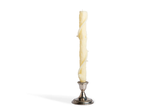 Stick Candle Bittersweet Oak Pair, White Chocalate
