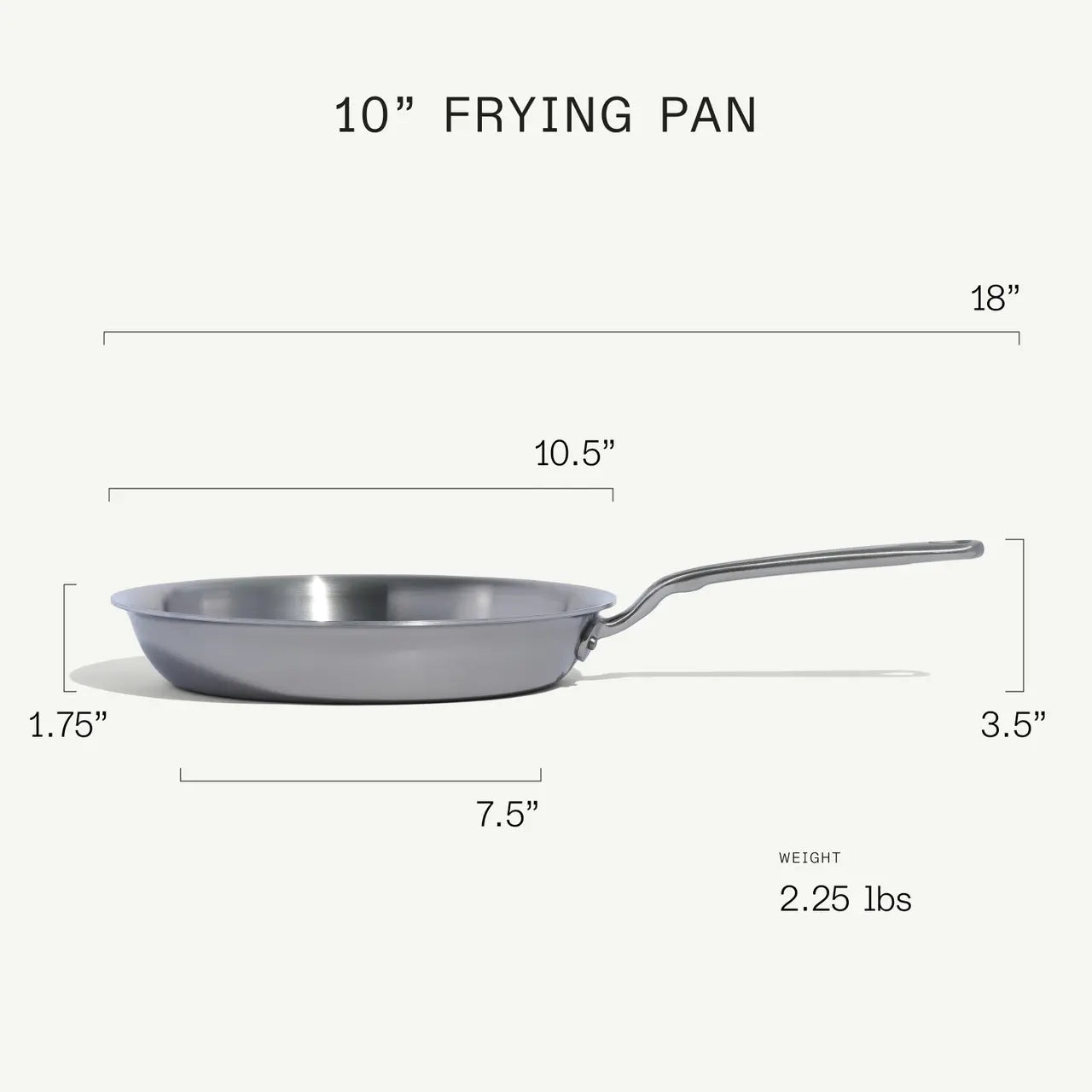 Made in 10" Stainless Steel Frying Pan