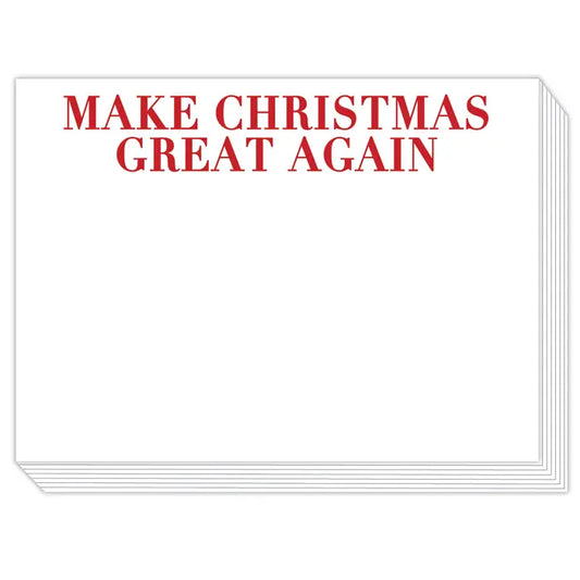 Rosanne Beck Make Christmas Great Again Slab Notepad
