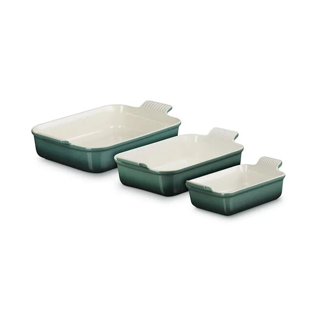 Le Creuset Heritage 3-Piece Rectangular Baking Dish Set