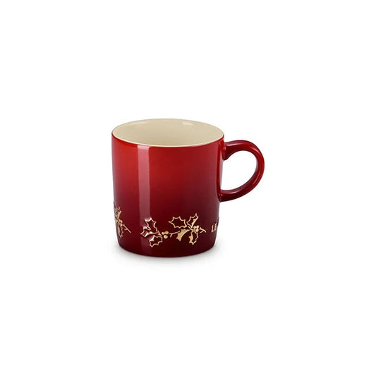 Le Creuset London Mug Holly Gold, Cerise