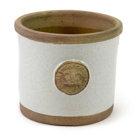Bot Collections Chelsea Kew Round Herb Pot, Old White
