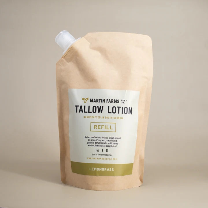 Tallow Lotion- Lemongrass- Refill 16 oz