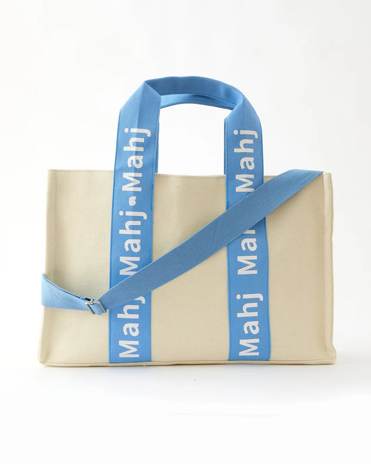Oh My Mahjong Light Blue Mahj it All Bag