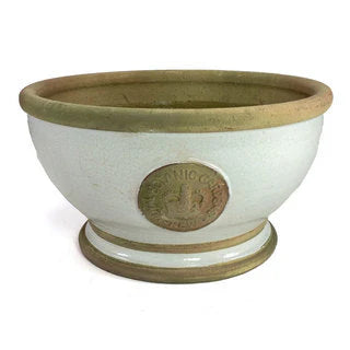 Bot Collection Hampton Kew Footed Bowl, Lg, Old White