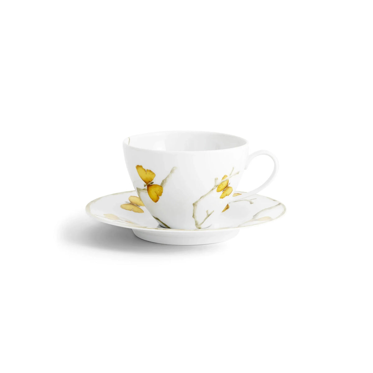 Micael Aram Butterfly Ginkgo Gold Cup and Saucer