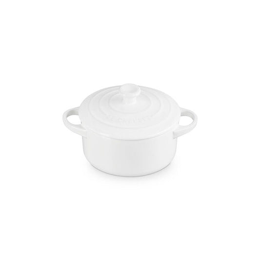 Le Creuset Mini Round Cocotte, White