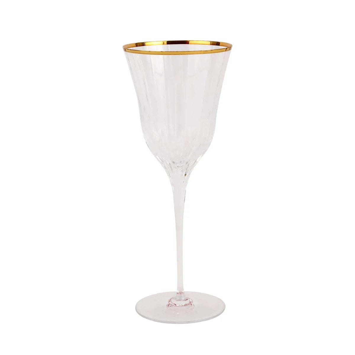 Vietri Natalia Wine Glass Gold