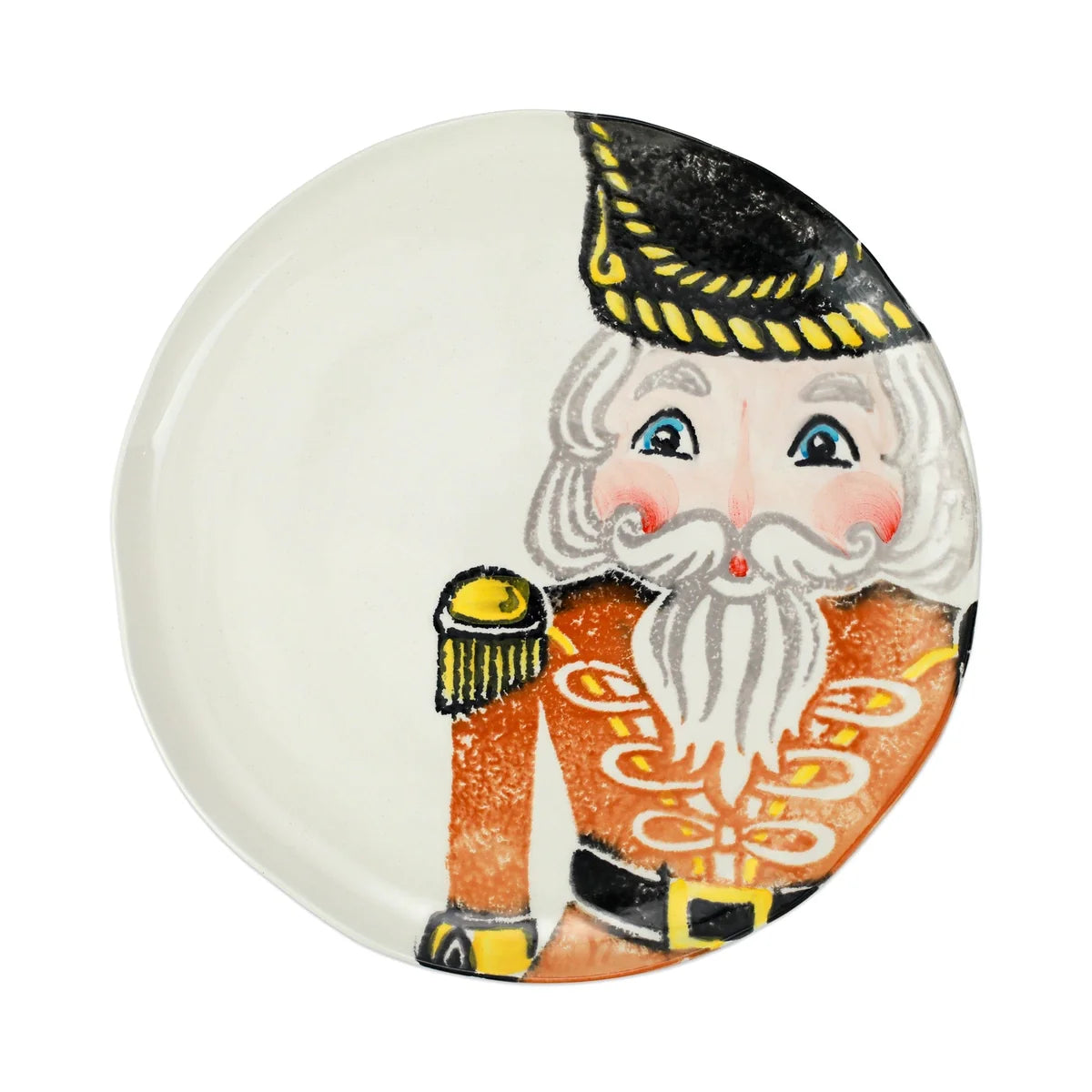 VIETRI Nutcrackers Gold Dinner Plate (orange)