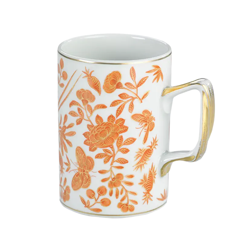 Mottahedeh Sacred Bird and Butterfly Mug